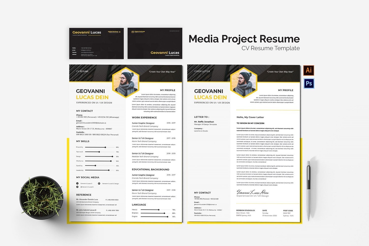 Kit Graphique #181772 Resume Cv Divers Modles Web - Logo template Preview