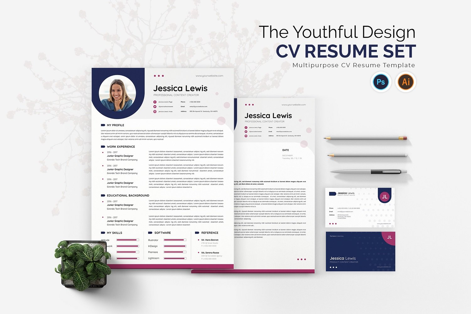 Kit Graphique #181780 Resume Design Divers Modles Web - Logo template Preview