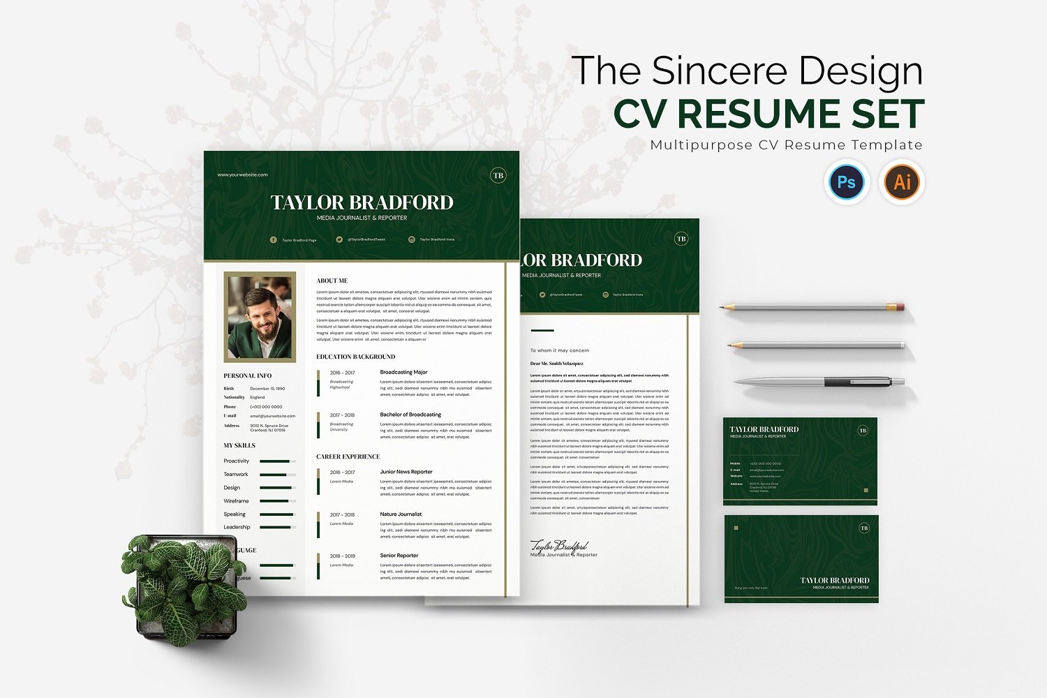 Kit Graphique #181781 Resume Design Divers Modles Web - Logo template Preview