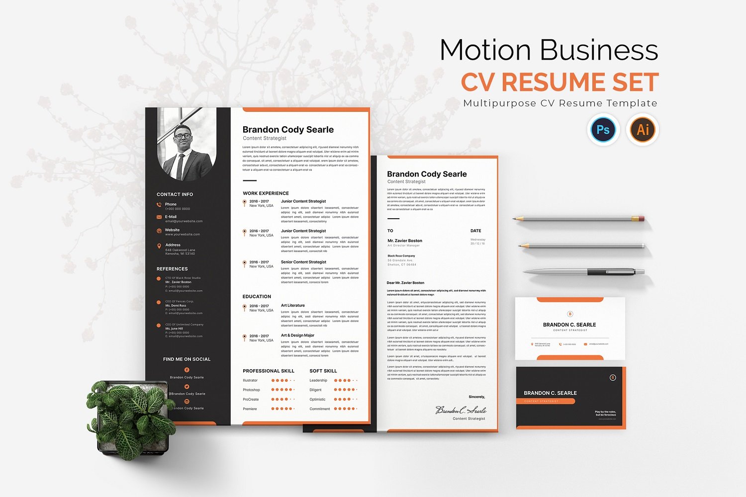 Kit Graphique #181785 Resume Design Divers Modles Web - Logo template Preview