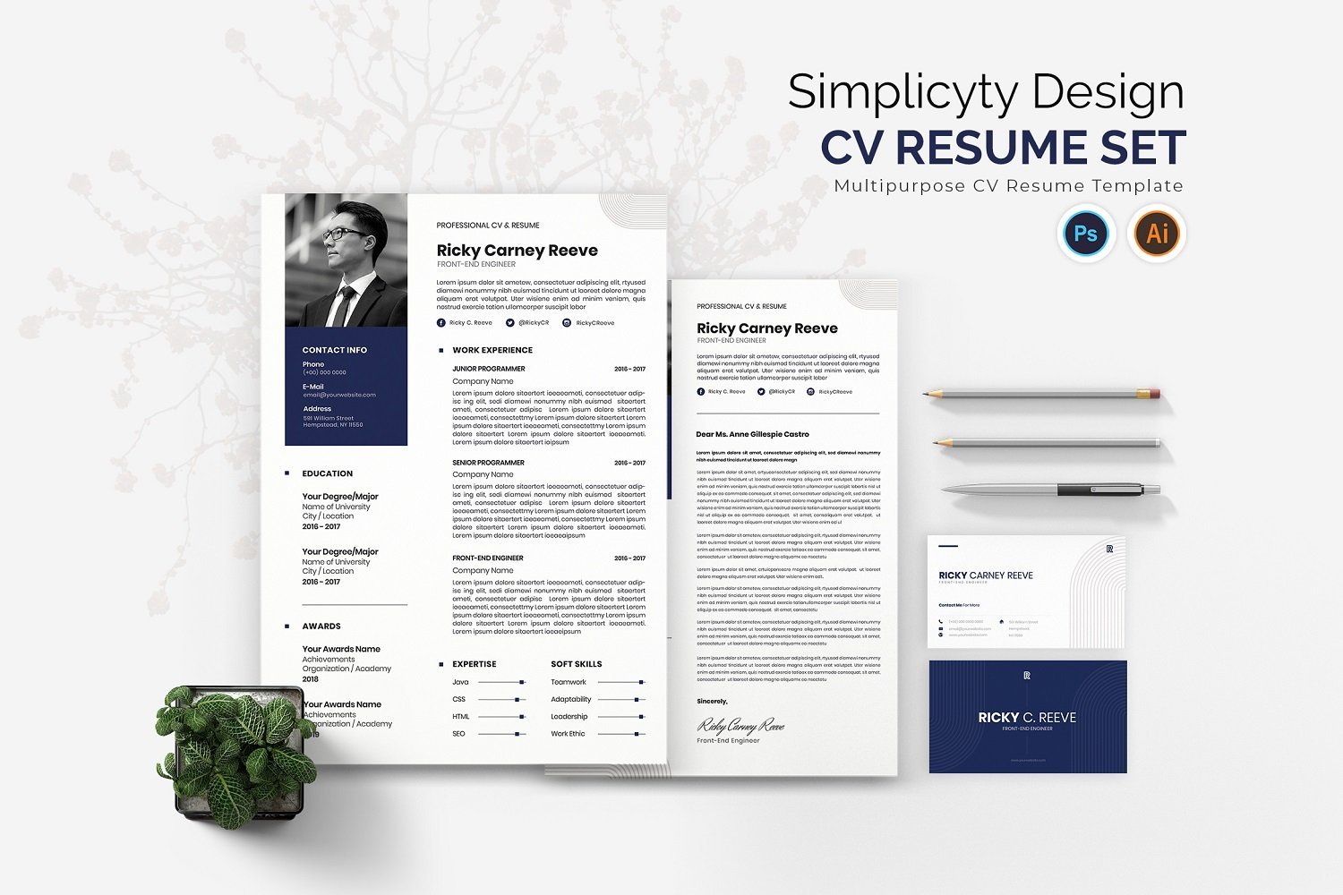 Kit Graphique #181788 Resume Design Divers Modles Web - Logo template Preview