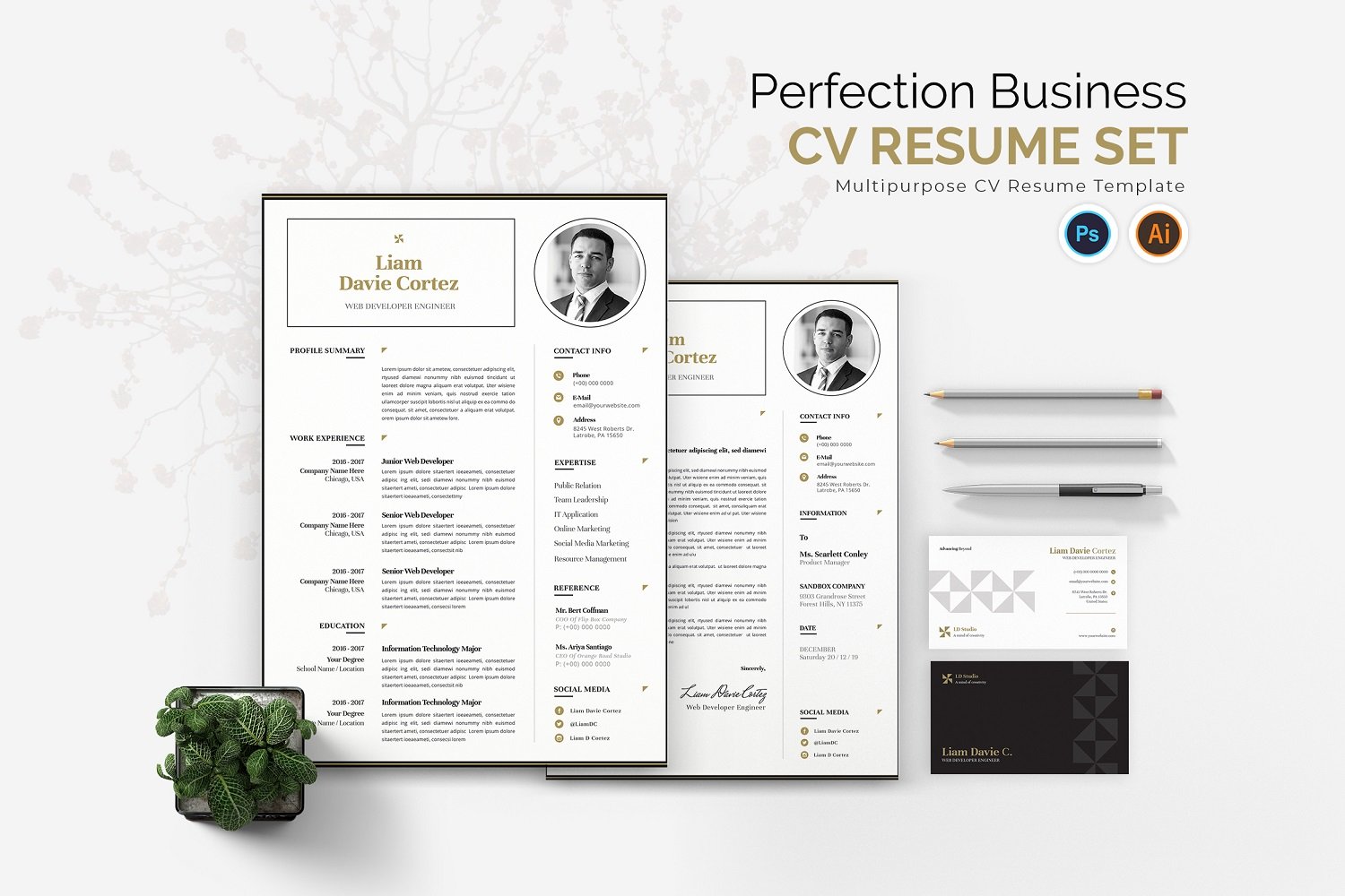 Kit Graphique #181789 Resume Design Divers Modles Web - Logo template Preview