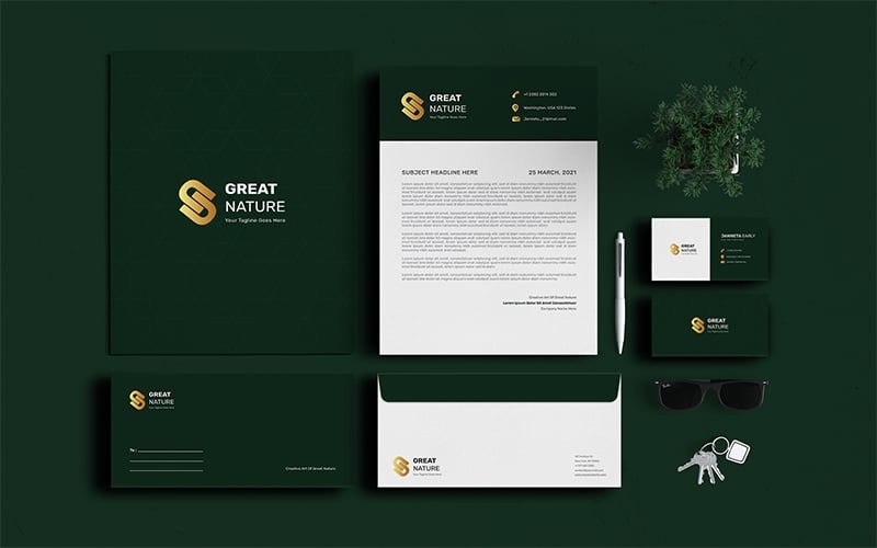 Great Nature - Stationery Corporate identity template Corporate Identity