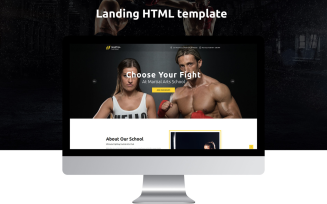 Martial Arts School Free Landing Page Template