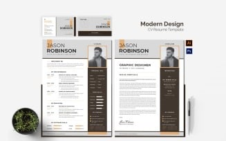Modern Design CV Printable Resume Templates