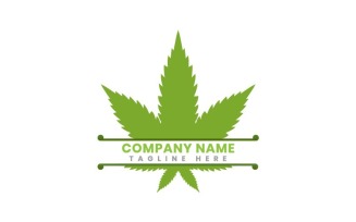Natural Hemp Business Logo Template