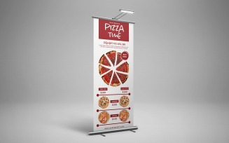Pizza Time Roll Up Banner