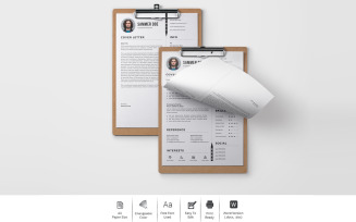 Sammer Doe– Clean CV Design for a Creative Director Printable Resume Templates