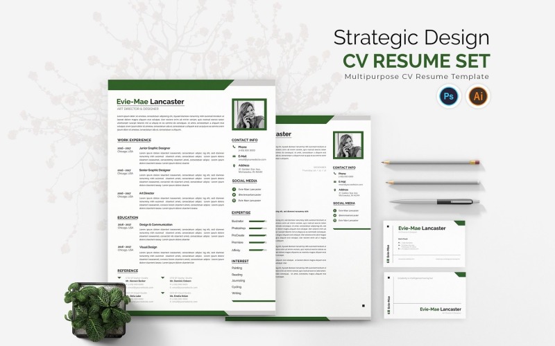 Strategic Design CV Printable Resume Templates