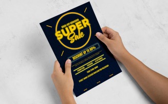 Super Sale Flyer Corporate Identity Template
