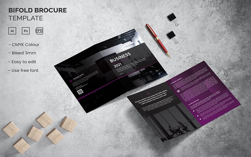 Template #181841 Trifold Flyer Webdesign Template - Logo template Preview