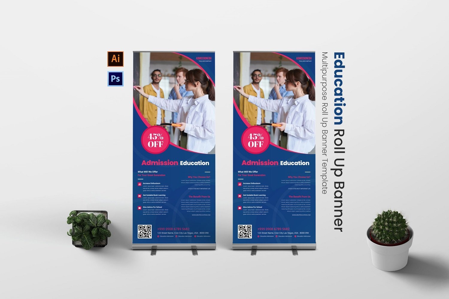 Template #181883 Banner Rollupbanner Webdesign Template - Logo template Preview