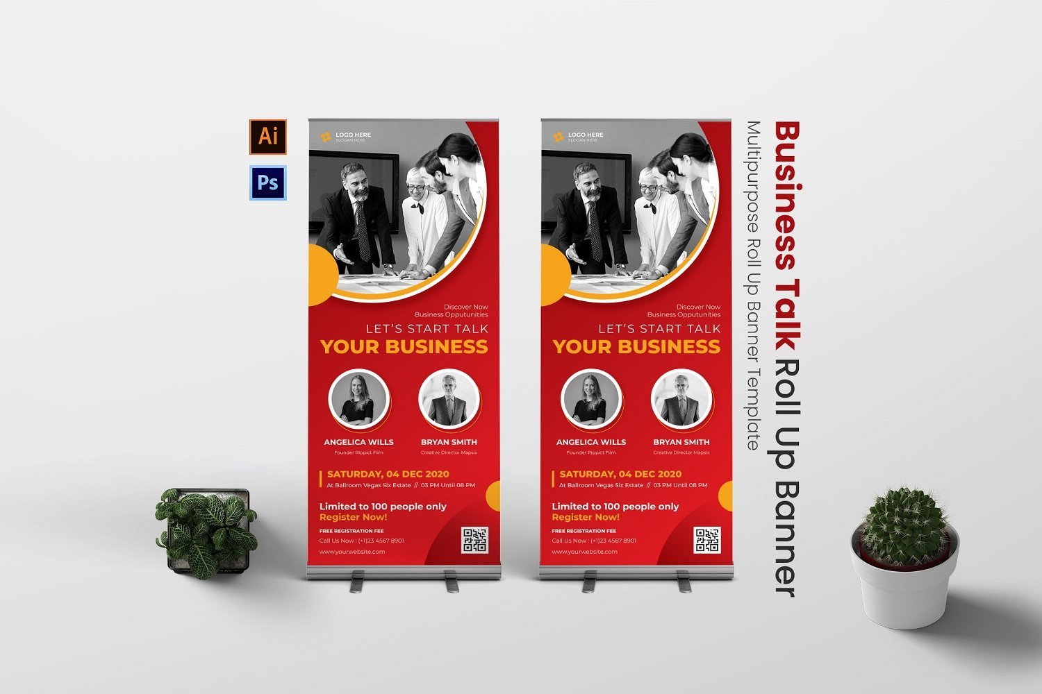 Template #181884 Banner Rollupbanner Webdesign Template - Logo template Preview