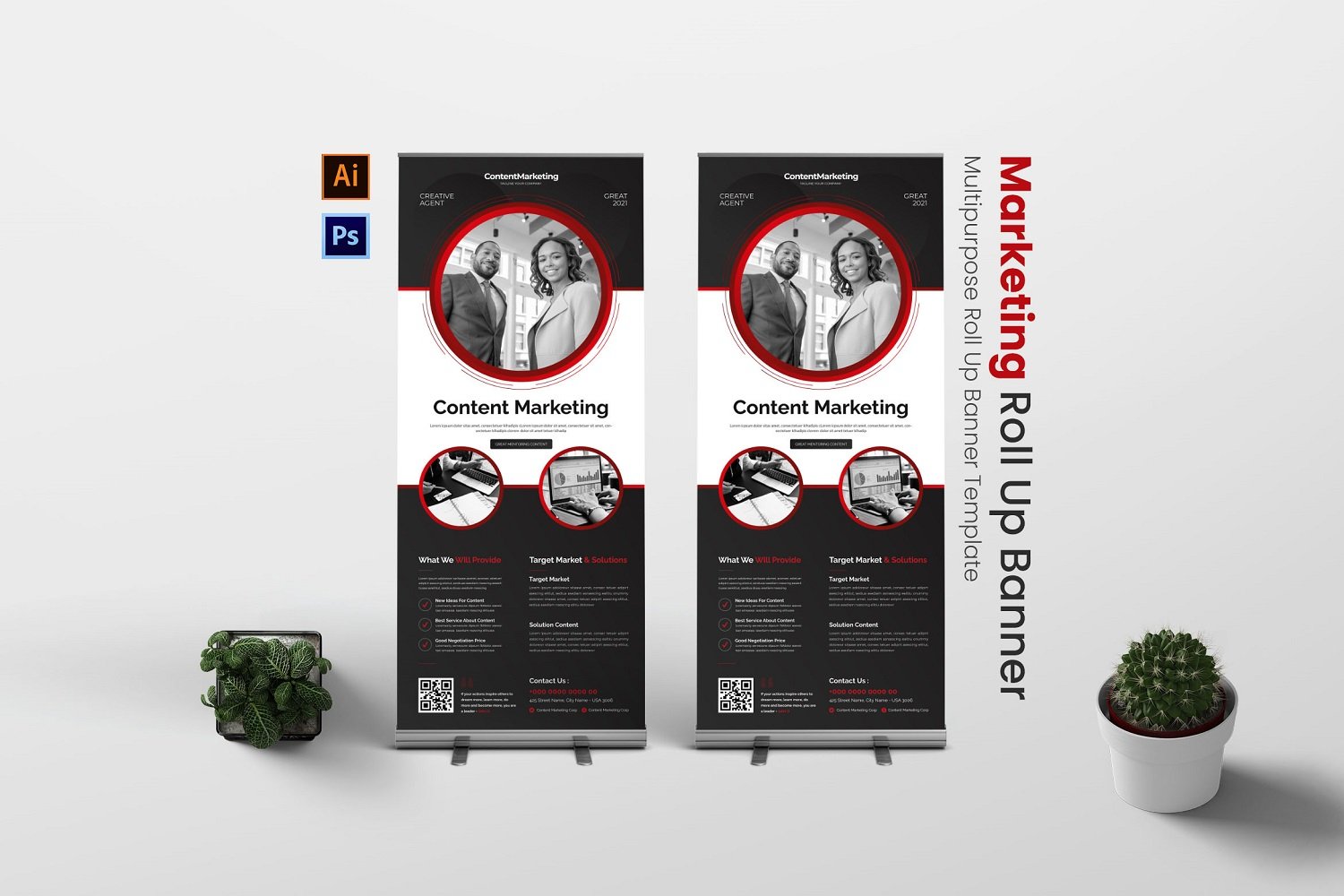 Template #181887 Banner Rollupbanner Webdesign Template - Logo template Preview