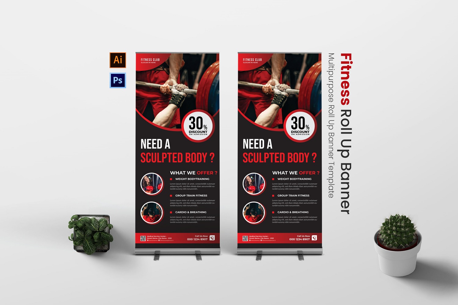 Template #181888 Banner Rollupbanner Webdesign Template - Logo template Preview