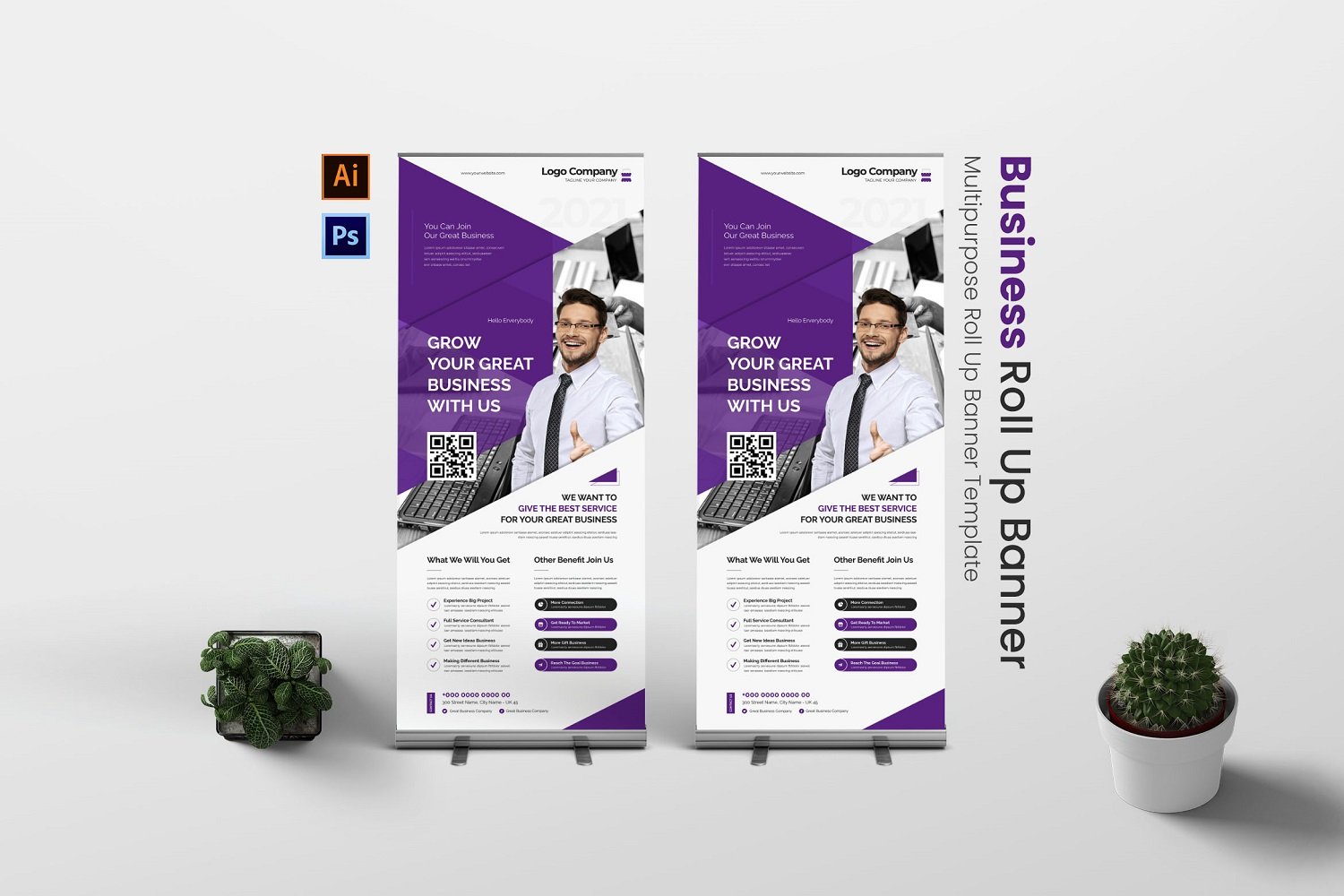 Template #181899 Banner Rollupbanner Webdesign Template - Logo template Preview