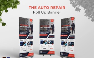 Auto Repair Roll Up Banner