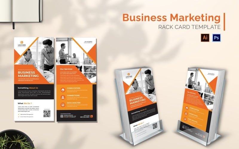Business Marketing Rack Card Brochure Corporate Identity