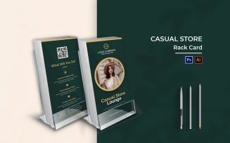 Casual Store Rack Card Brochure