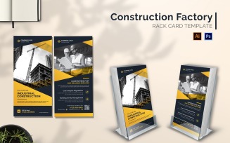 Construction Factory Rack Card Brochure