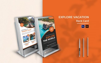 Explore Vacation Rack Card Brochure
