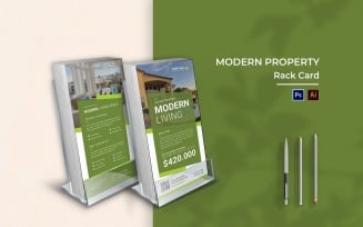 Modern Property Rack Card Brochure
