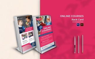 Online Courses Rack Card Brochure