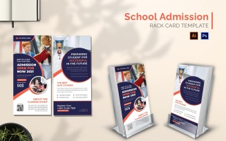 School Admission Rack Card Brochure