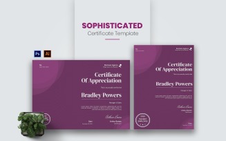 Sophisticated Company Certificate template