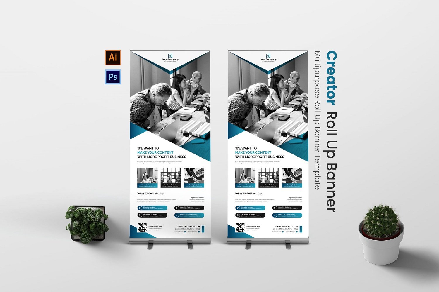 Template #181901 Banner Rollupbanner Webdesign Template - Logo template Preview