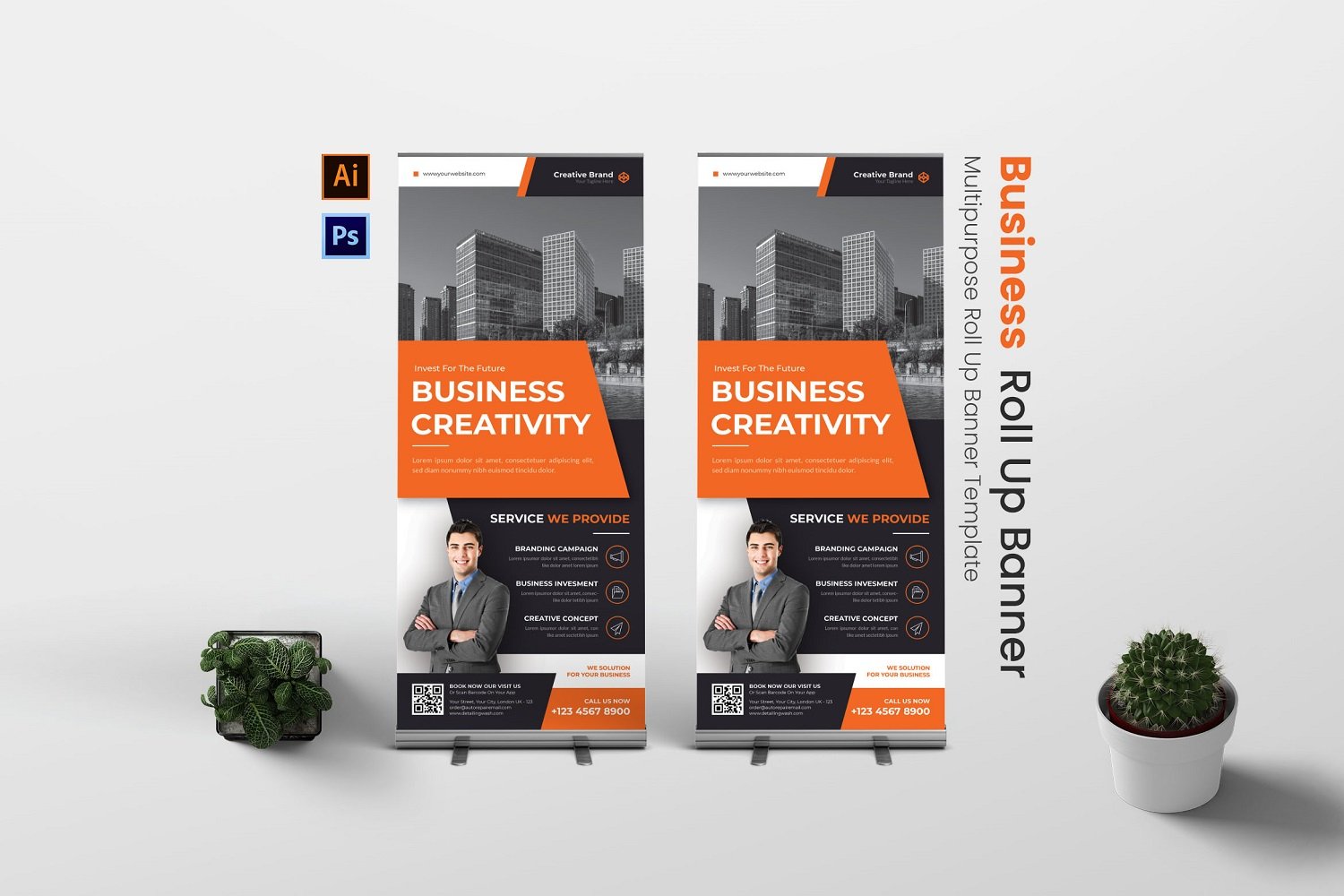 Template #181904 Banner Rollupbanner Webdesign Template - Logo template Preview