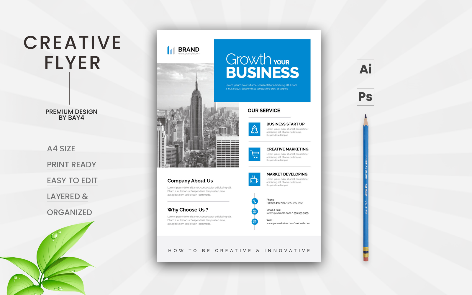 Template #181905 Flyer Business Webdesign Template - Logo template Preview