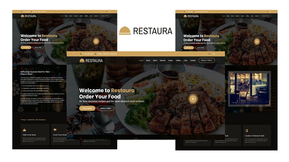 Restaura - Restaurant Landing Page Bootstrap 5 Template