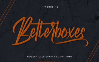 Betterboxes Handwritten Brush Font