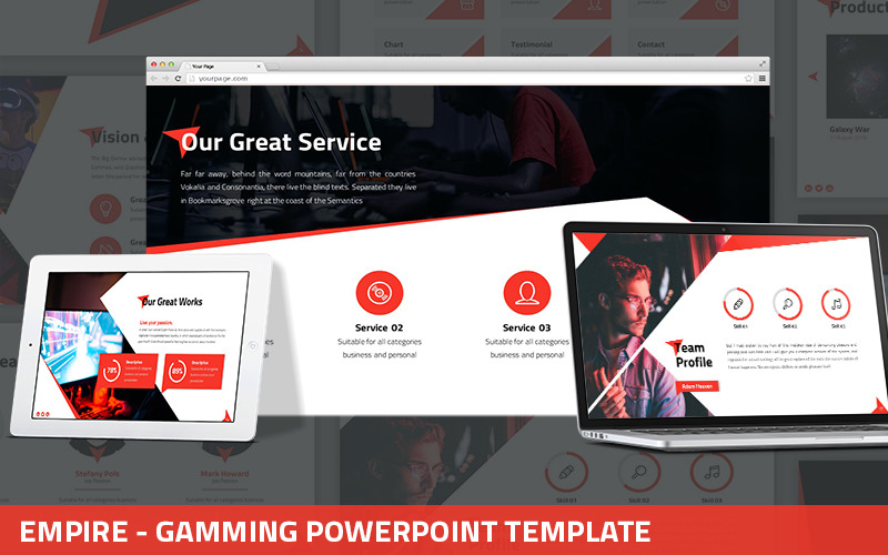Empire - Gaming Powerpoint Template PowerPoint Template