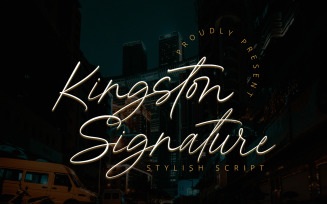 Kingston Signature - Stylish Script Fonts