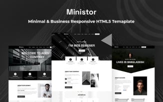 Ministor - Minimal & Business Responsive HTML5 Website Template