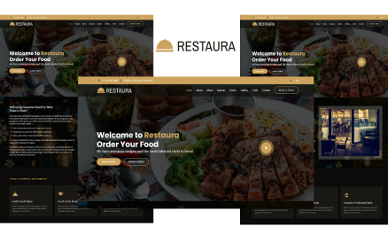 Restaura - Restaurant Landing Page Bootstrap 5 Template Landing Page Template