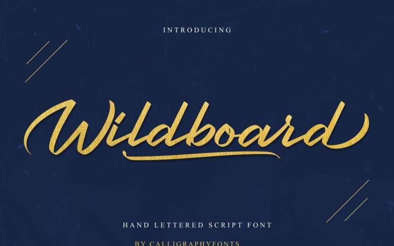 Wildboard Brush Calligraphy Font