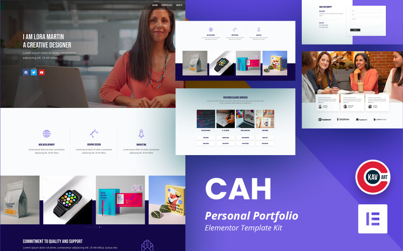 CAH - Personal Portfolio Elementor Kit