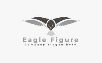 Eagle Figure Logo Template