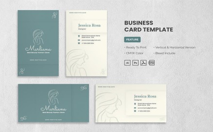 Marlina - Business Card Template Corporate Identity