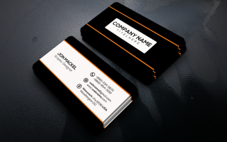 Black White Business Card Rs-24