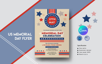 Customizable Us Memorial Day Event Flyer Template
