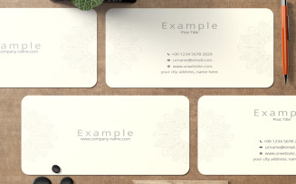 Example Creative mimimalst Business Card Vol_ 101