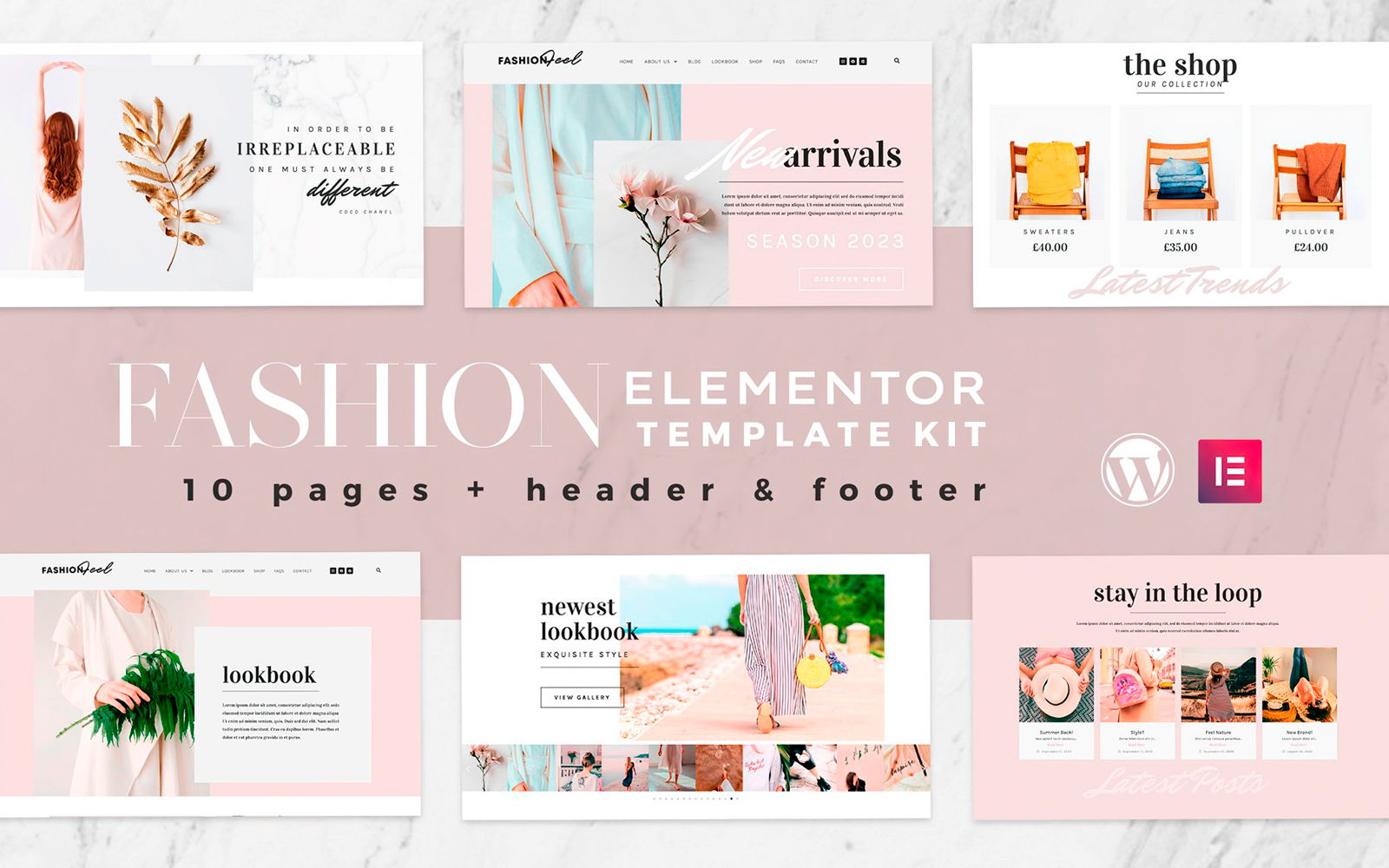Fashion Feel - Elementor Template Kit - WooCommerce-compatibel