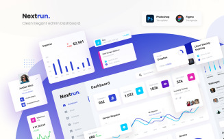 Nextrun - Neat Clean and Elegant Admin Dashboard UI Elements