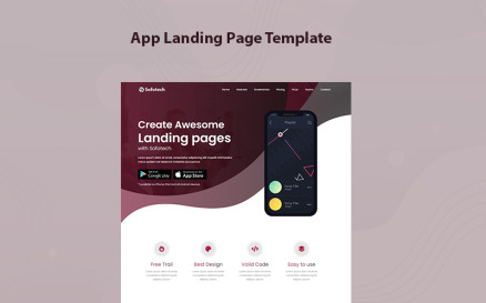 Sofotech - App Landing Page Template
