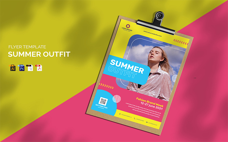Summer Outfit - Flyer Template Corporate Identity