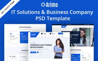 Arimo-IT Solutions & Business Company PSD Template